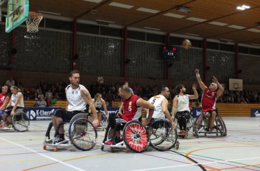 Die Rollerbulls bei ihrem Spiel gegen Hamburg am 5. Oktober 2014