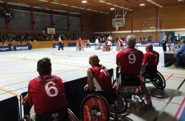 Die Rollerbulls bei ihrem Spiel gegen Hamburg am 5. Oktober 2014