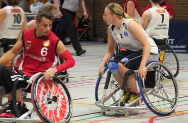 Die Rollerbulls bei ihrem Spiel gegen Hamburg am 5. Oktober 2014