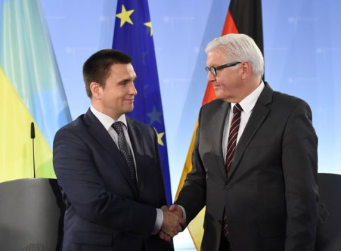 Pawel Klimkin und Frank-Walter Steinmeier in Berlin