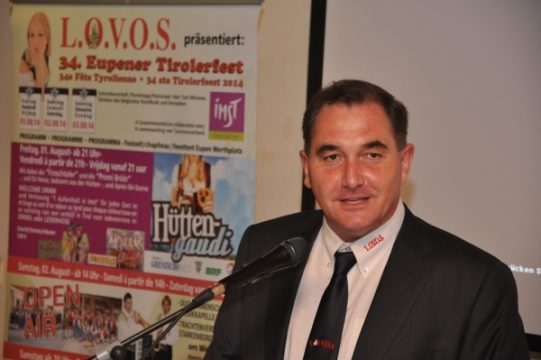 Tirolerfest 2014 Scheckübergabe