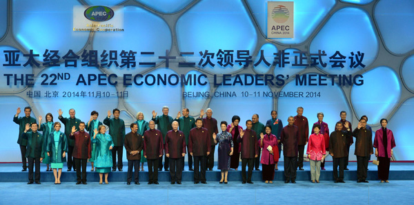 Die Staats- und Regierungschefs auf dem Apec-Gipfel