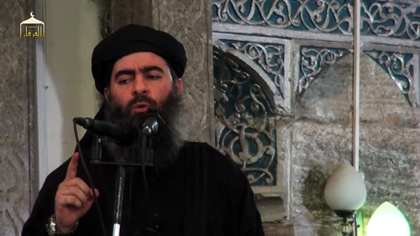 Der Anführer der Terrormiliz Islamischer Staat, Abu Bakr al-Bagdadi, (Bild vom 5.7.)