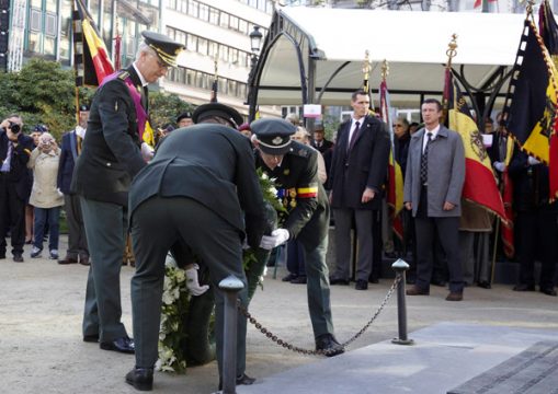 11.11.: Blumenkranzniederlegung am Grab des unbekannten Soldaten in Brüssel