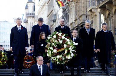 11.11.: Blumenkranzniederlegung am Grab des unbekannten Soldaten in Brüssel