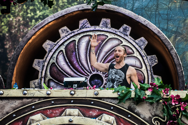 Star-DJ David Guetta beim Tomorrowland-Festival (27.7.)