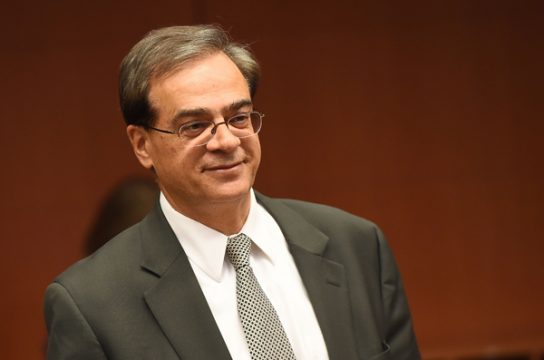 Der griechische Finanzminister Gikas Hardouvelis