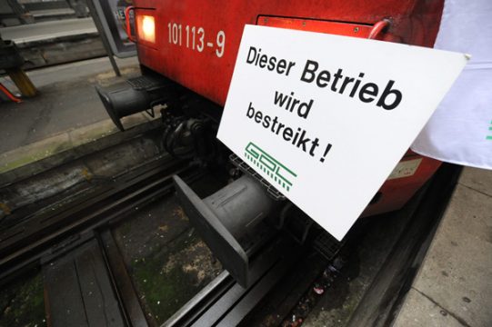 Lokführerstreik in Deutschland dauert an