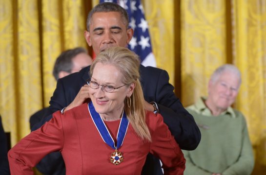 US-Präsident Barack Obama verleiht Meryl Streep die Freiheitsmedaille
