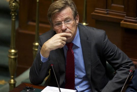 Finanzminister Johan Van Overtveldt in der Kammer