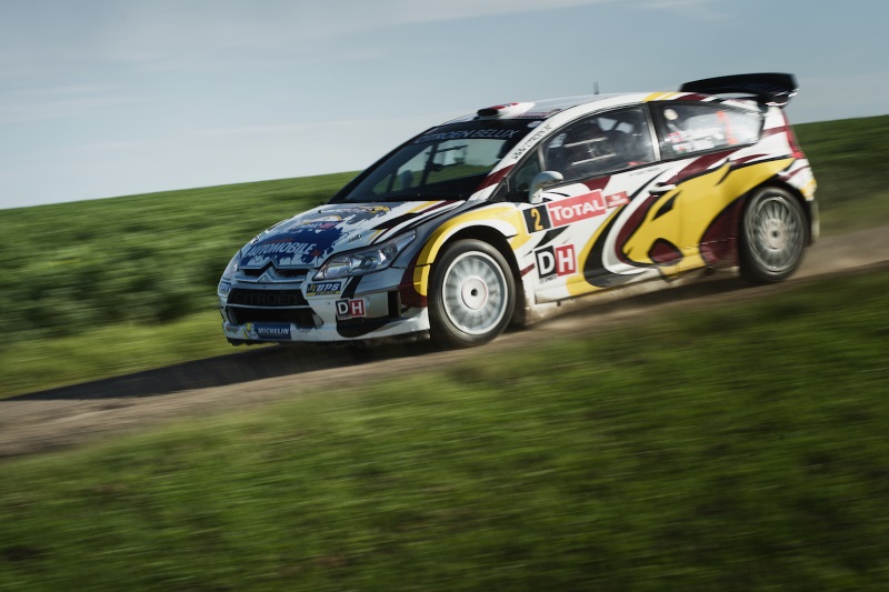 Petter Solberg im Citroën C4 WRC bei der Rallye du Condroz