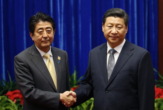 Shinzo Abe und Xi Jinping