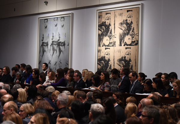 Auktion bei Christie's: Versteigerung der Warhol-Bilder
