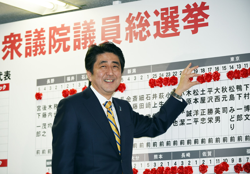 Japans Regierungschef Abe gewinnt Parlamentswahl