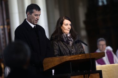 Trauerfeier für Königin Fabiola in der Pfarrkirche Notre-Dame in Laeken - Mitarbeiter von Königin Fabiola