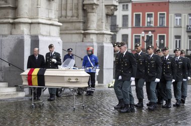 Abschiedsfeier für Königin Fabiola in der Kirche Notre-Dame von Laeken