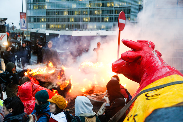 Bauernprotest in Brüssel (19.12.14)