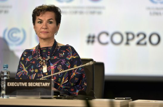 Die Chefin des UN-Klimasekretariats, Christiana Figueres (am 1.12.)