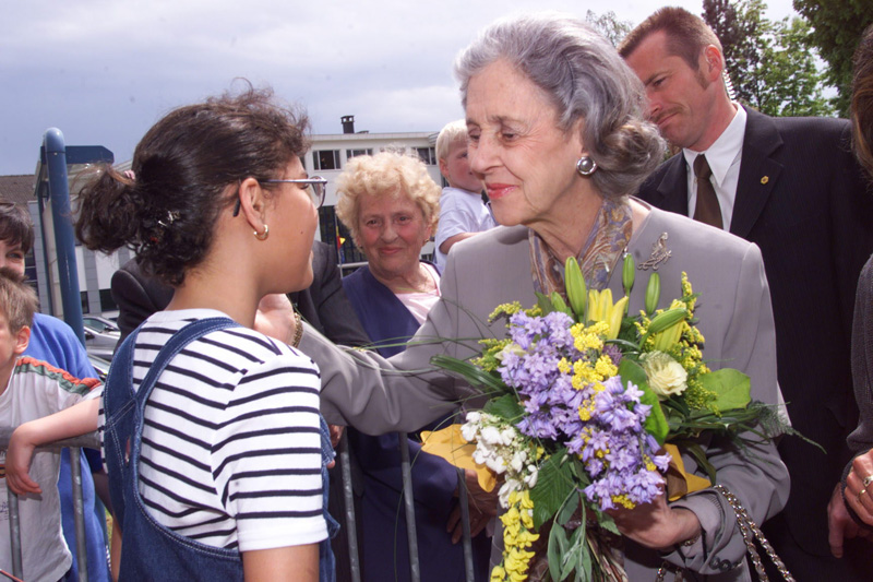 Königin Fabiola in Eupen (10. Mai 2000)