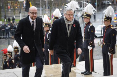 Staatsbegräbnis für Königin Fabiola - Premier Charles Michel und Vizepremier Kris Peeters