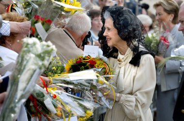 Königin Fabiola bei einer Gedenkmesse für König Baudouin (31. Juli 2003)