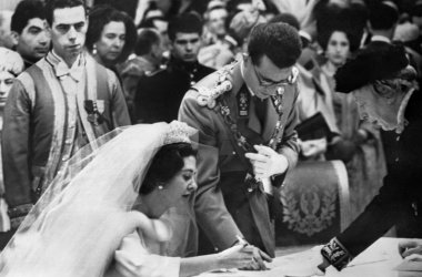 Hochzeit von König Baudouin und Fabiola - 15. Dezember 1960 (Archivbild: Belga)