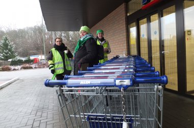Generalstreik: Am "Aldi" lenkte die Filialleitung gleich ein ...