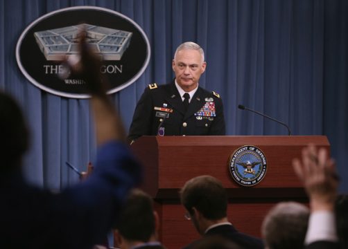 US-Generalleutnant James Terry am Donnerstag in Washington