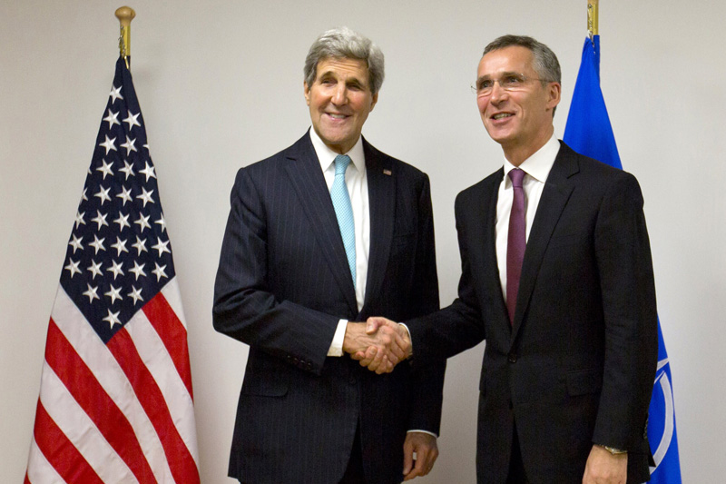 US-Außenminister John Kerry mit Nato-Generalsekretär Jens Stoltenberg in Brüssel