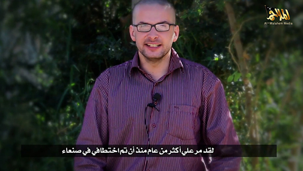 Der Reporter Luke Somers (Videoaufnahme vom 4.12.)