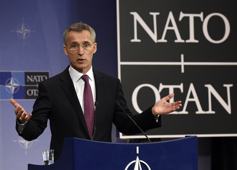 Nato-Generalsekretär Jens Stoltenberg: "Wir fordern Russland auf, seine Verpflichtungen zu erfüllen"