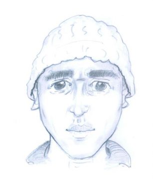 Phantombild des Täters, der im Eupener Kirchgässchen eine ältere Frau überfiel