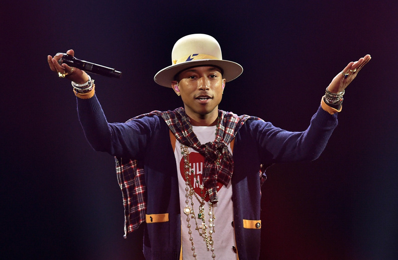 Pharrell Williams landete mit Happy den Hit des Jahres 2014