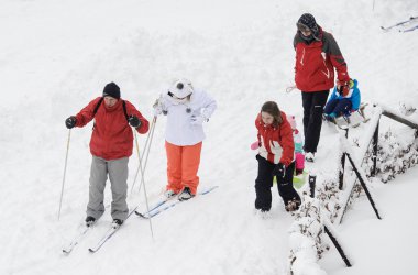Wintersportfreunde freuen sich: Schnee auf dem Hohen Venn