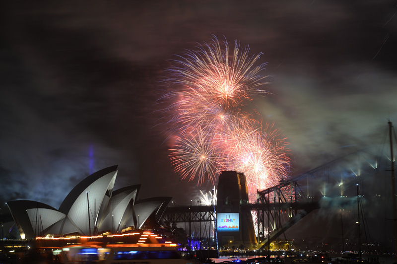 Sydney begrüßt das Jahr 2015