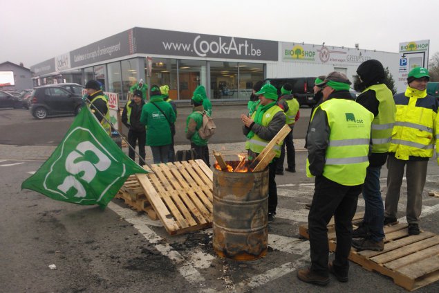 Streik-Montag: Industriezone Eupen