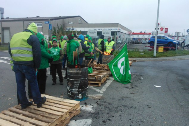 Streik-Montag: Industriezone Eupen