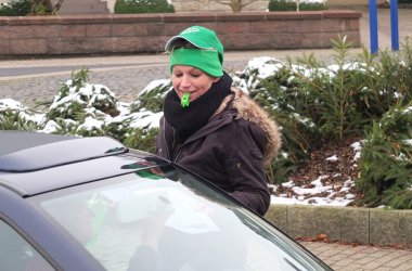 Generalstreik: An den Einfallstraßen nach St. Vith verteilen Gewerkschaftsmitglieder Informationsblätter