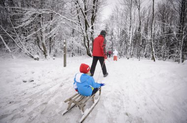 Wintersportfreunde freuen sich: Schnee auf dem Hohen Venn