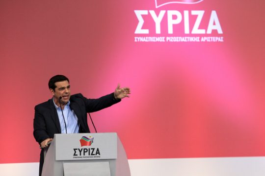 Alexis Tsipras, Vorsitzender der Linkspartei Syriza (21.1.)