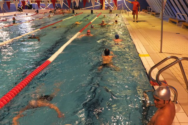 Schwimm-Marathon in Bütgenbach 2015