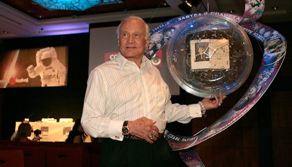 Der Astronaut und Mondfahrer Buzz Aldrin (Bild vom 20.6.2011)