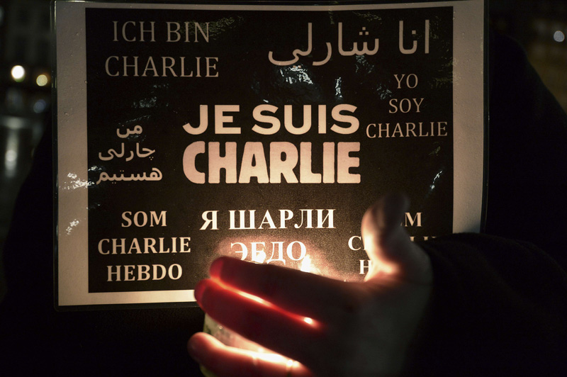 Je suis Charlie: Zusammenkunft in Straßburg (8. Januar)