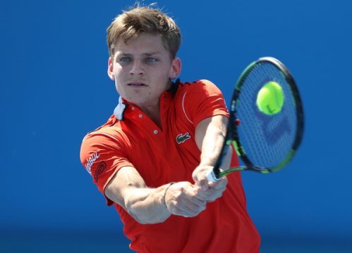 David Goffin während der zweiten Runde der Australian Open
