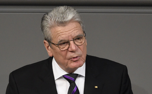 Bundespräsident Joachim Gauck im Berliner Bundestag
