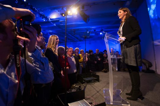 Gwendolyn Rutten spricht beim Neujahrsempfang von OpenVLD in Brüssel