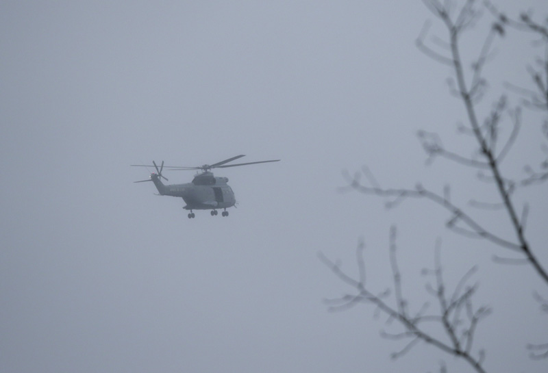 Verfolgungsjagd östlich von Paris - Hubschrauber im Einsatz