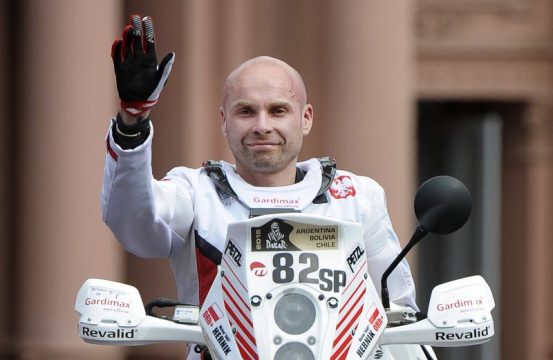 Michal Hernik beim Start der Rallye Dakar