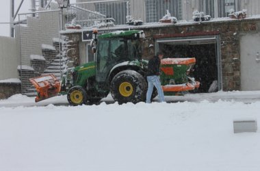 Wintereinbruch in Eupen