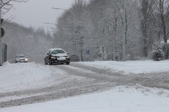 Wintereinbruch in Eupen